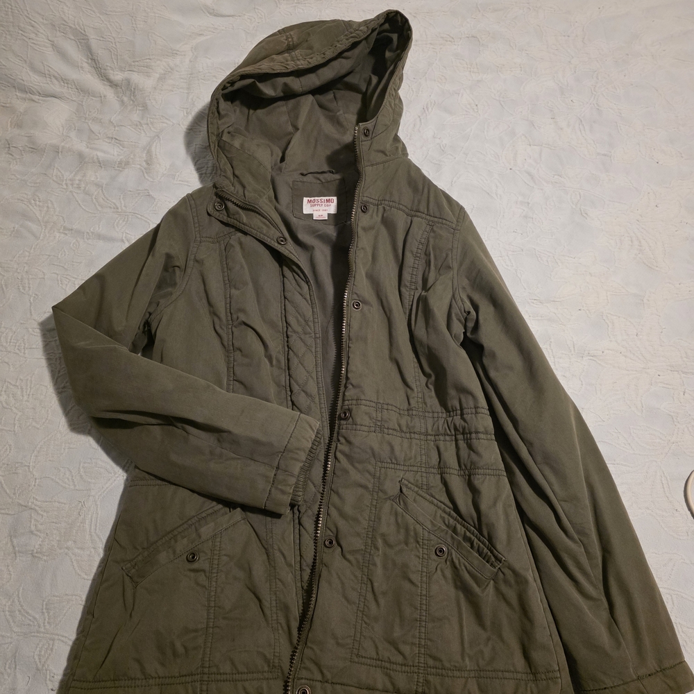 Mossimo Supply Co. Army Green Zip-Up Jacket